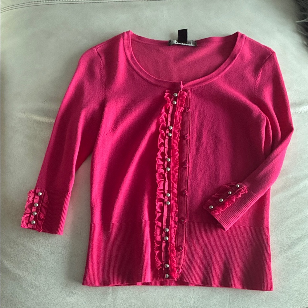White House Black Market Vibrant Pink Knitwear